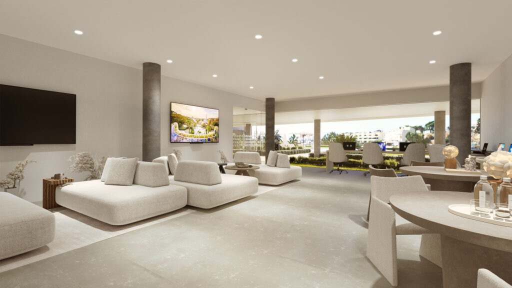 Zona de co-working de Korall Residences